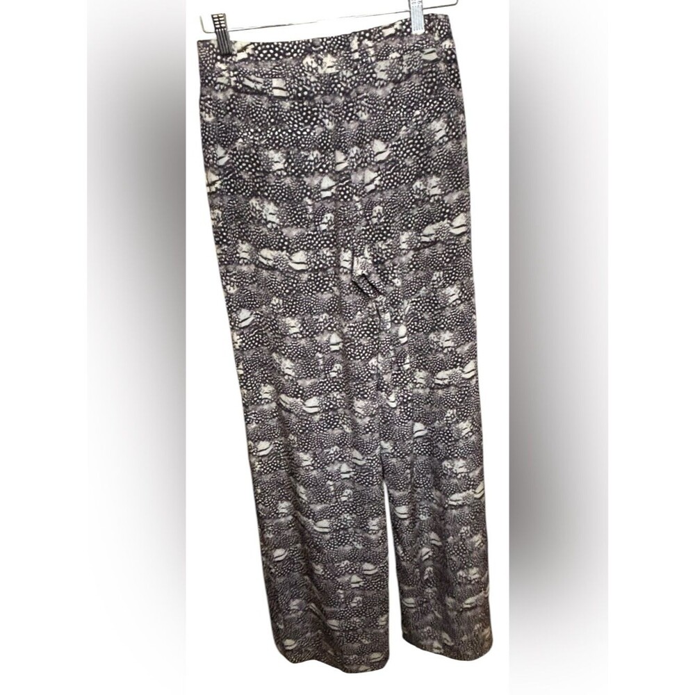 J. Crew Silk Black and White Printed Maxi Pants - Picture 2 of 6